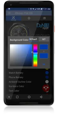Chrono Flat HD Watch Face android App screenshot 11