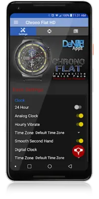 Chrono Flat HD Watch Face android App screenshot 12