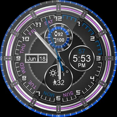 Chrono Flat HD Watch Face android App screenshot 4