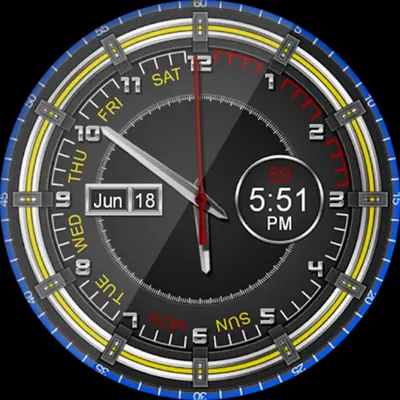 Chrono Flat HD Watch Face android App screenshot 6