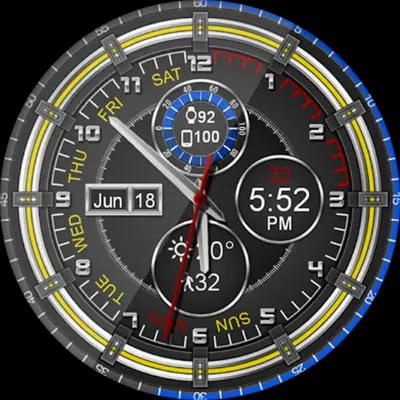 Chrono Flat HD Watch Face android App screenshot 7